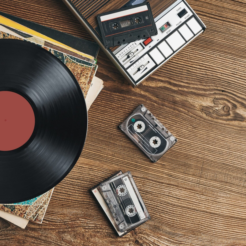Vinyl and Cassette Tapes from the 90s
