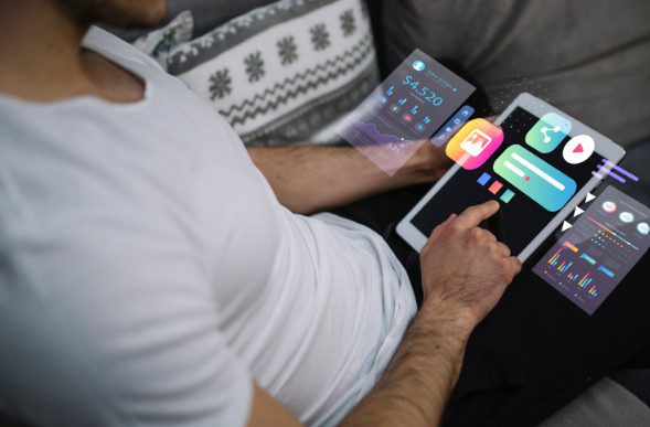 Smartphone showing personalized music streaming playlists and algorithm recommendations